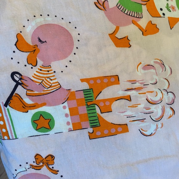 hand made Bedding Vintage 7s Baby Duck Blanket Baby Girls Rockets